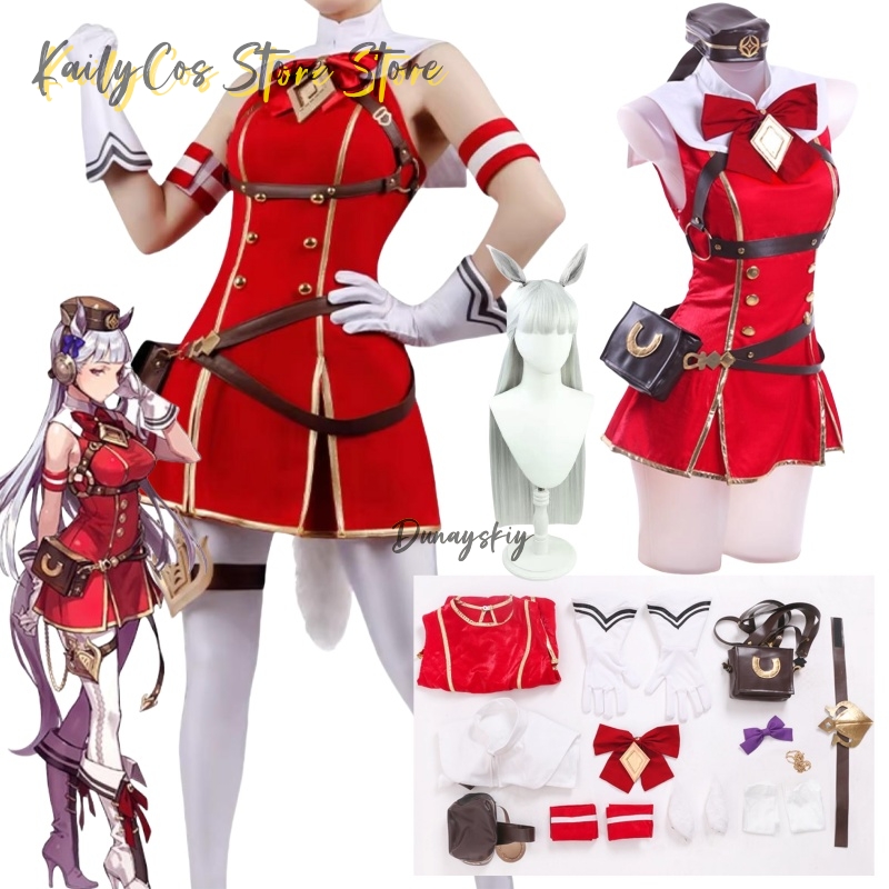 Women'S Red Accessories - Kostum Cosplay Kapal Emas Wig Topi
