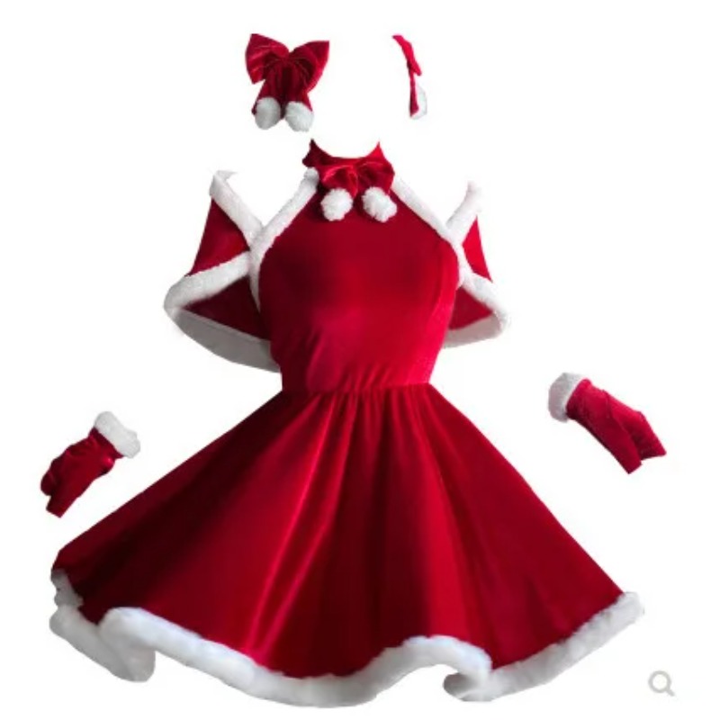 Women'S Red Accessories - Aksesori Gaun Kostum Cosplay Natal Setelan