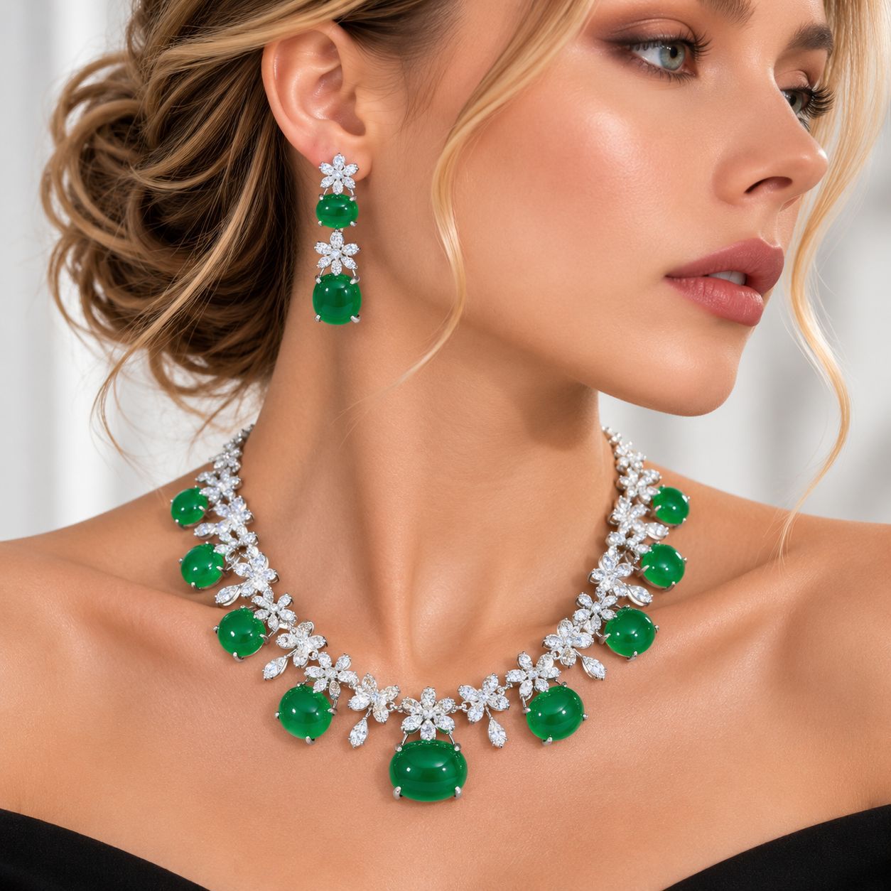 Women Accessories Dubai - Set Perhiasan Pesta Malam Dubai untuk