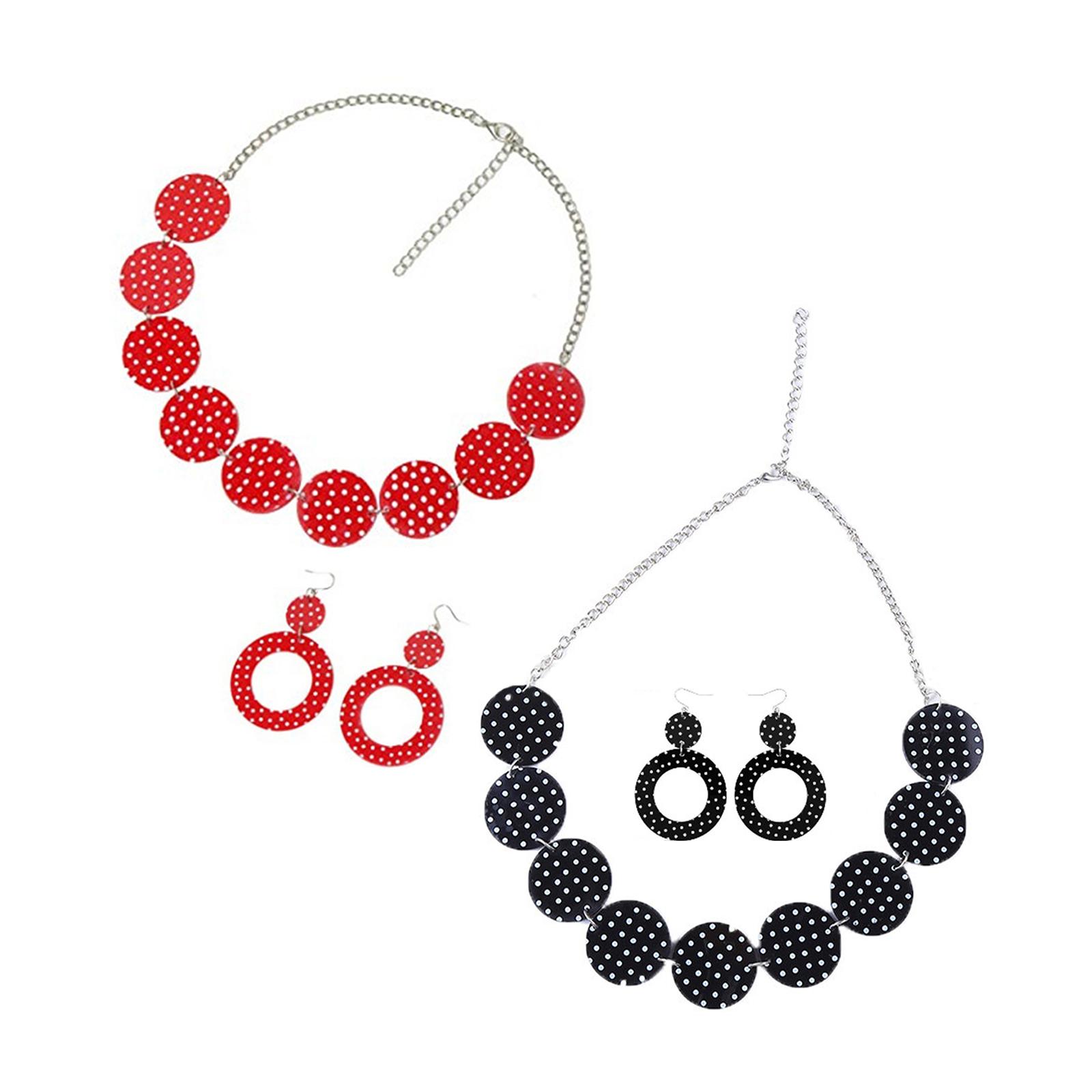 Women'S Accessories In The 1950S - Set Anting dan Kalung dengan Desain