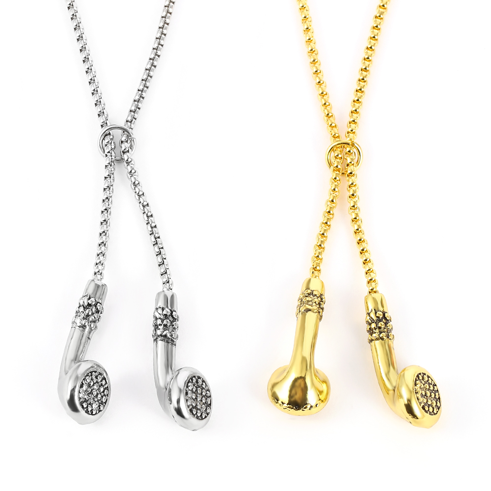Kalung Logam Berbentuk Earphon - Women'S Accessories Clothing ulasan dan harga