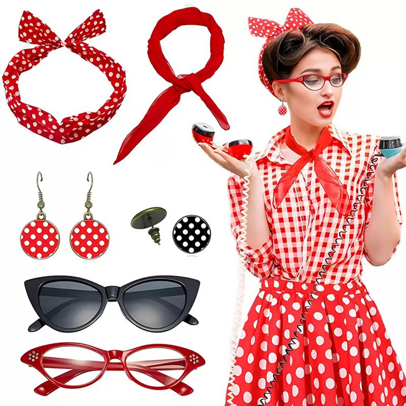 Set Aksesori Kostum Gaun Mewah - Women'S Accessories In The 1950S ulasan dan harga