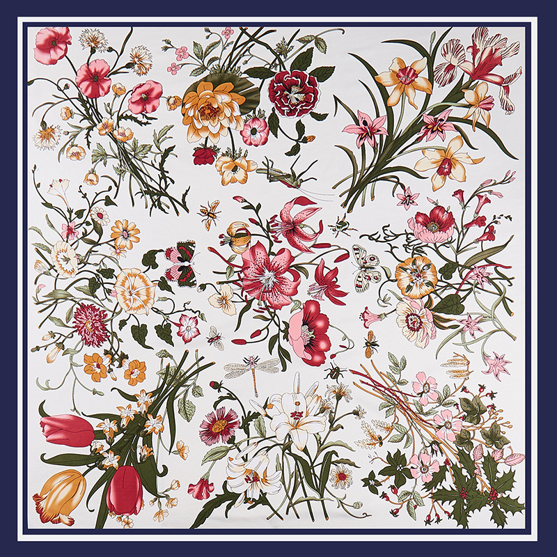 POBING Twill Silk Scarf Women  - Silk Scarf Square ulasan dan harga