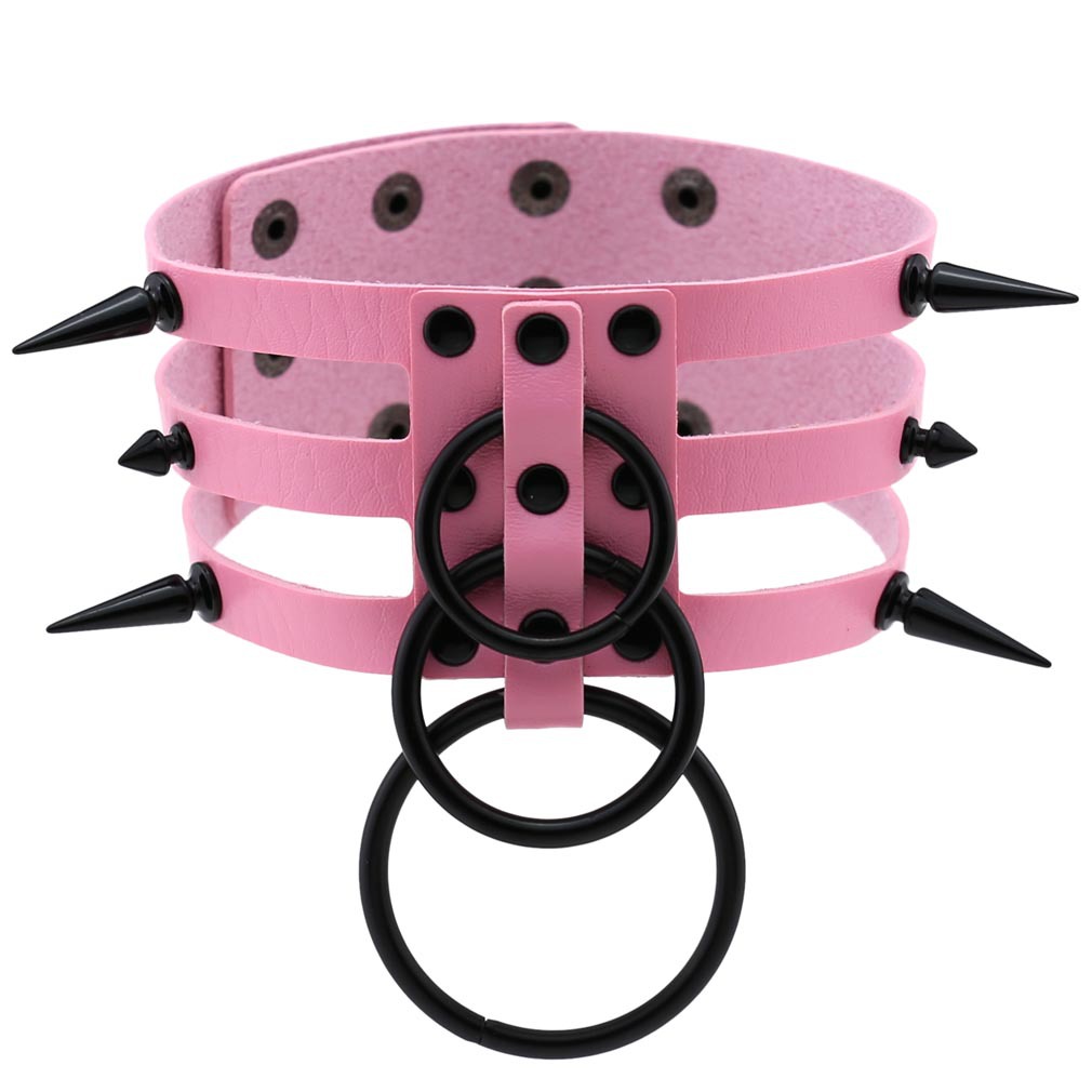 Kalung Choker Perbudakan Kulit - Women'S Emo Accessories ulasan dan harga