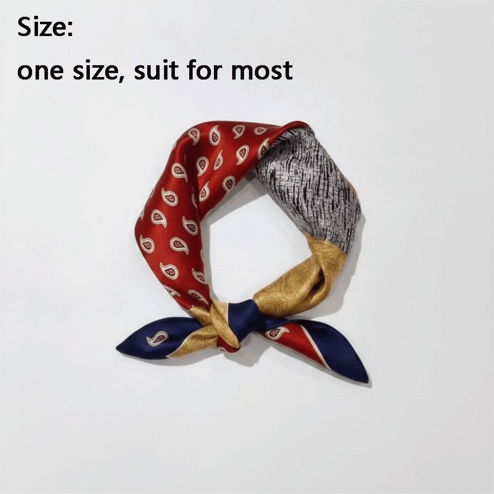 Bahan Sutra Syal Persegi Motif - Silk Scarf Square ulasan dan harga