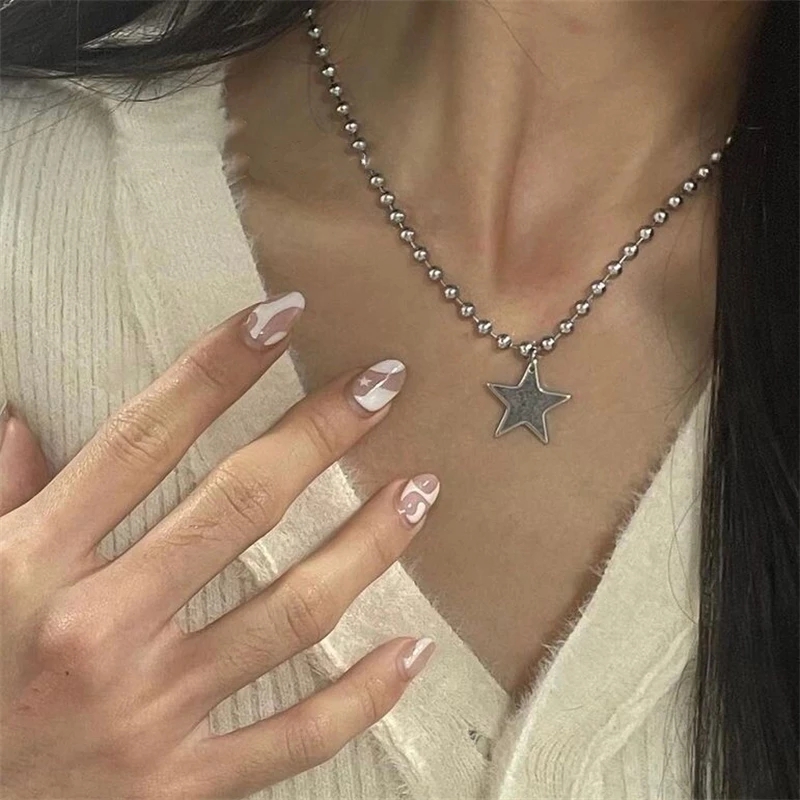 Kpop Kalung Rantai Liontin Bin - Women'S Emo Accessories ulasan dan harga