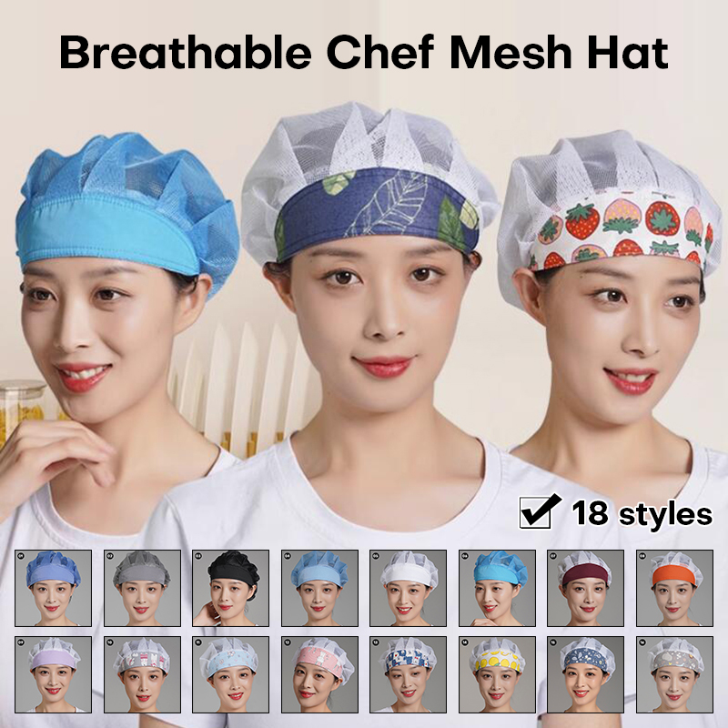 Topi koki anti debu Pria Wanit - Women Kitchen Accessories ulasan dan harga