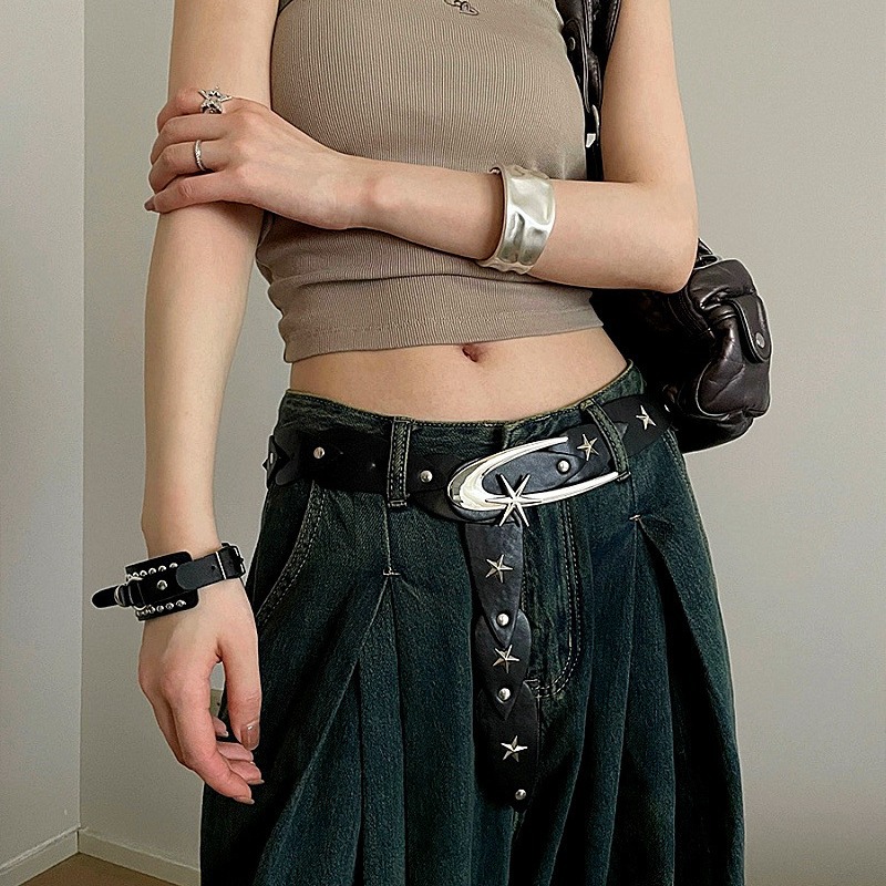 Sabuk gesper bintang Vintag ga - Women'S Emo Accessories ulasan dan harga