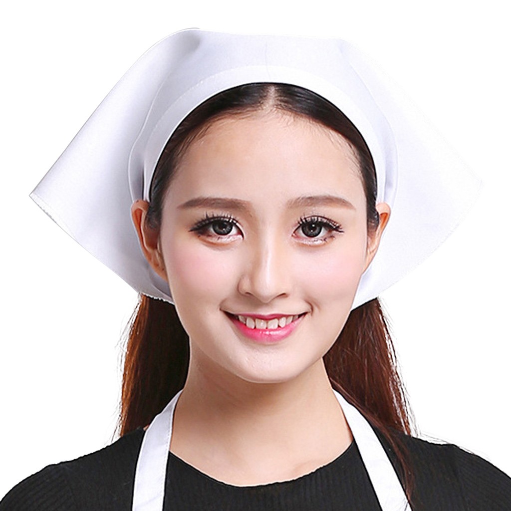 Topi Koki Warna Solid Tipis Ta - Women Kitchen Accessories ulasan dan harga
