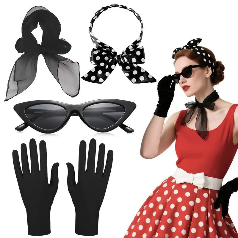 Aksesori Kostum Retro 50S Gaun - Women'S Accessories In The 1950S ulasan dan harga