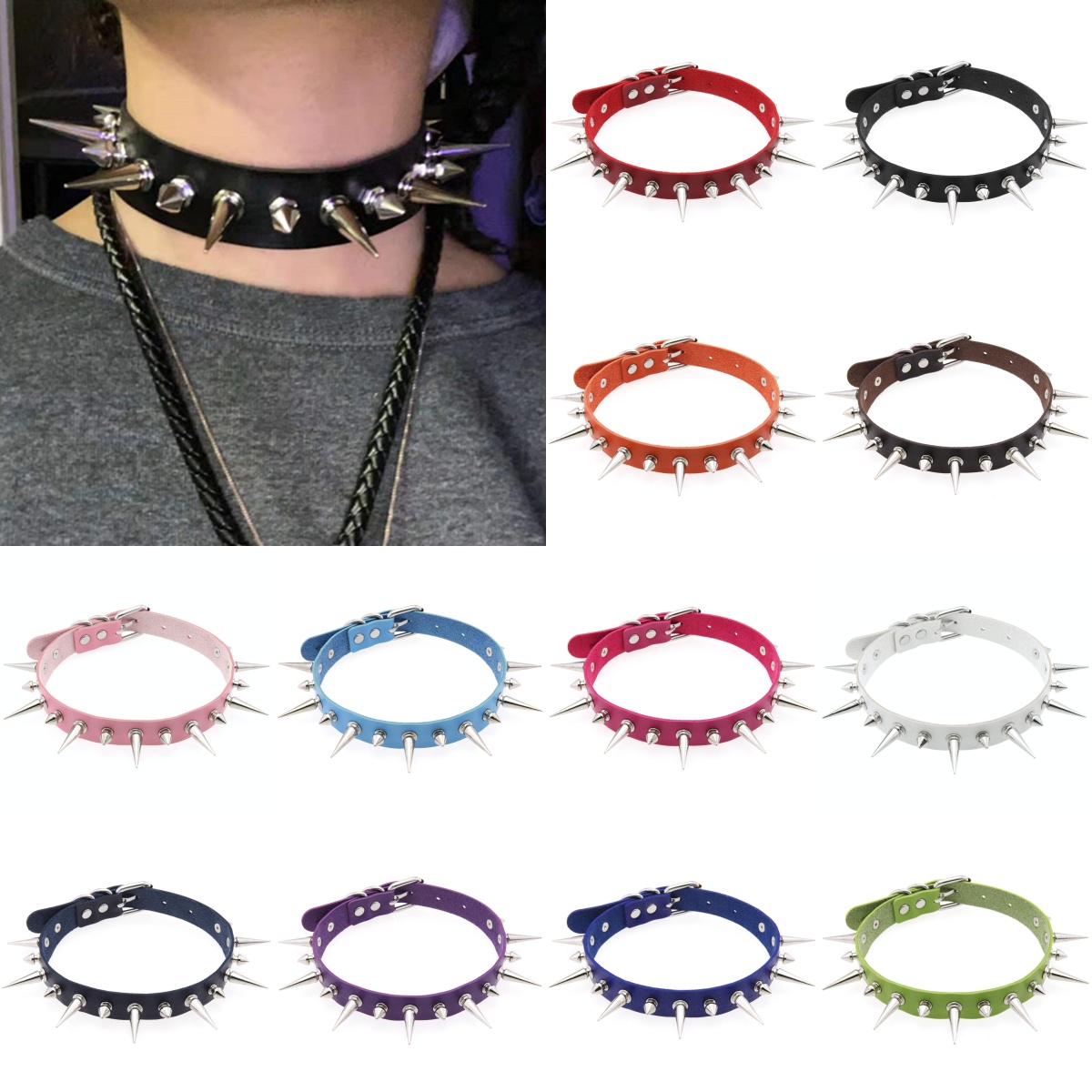 Kalung Choker Cosplay Emo Hall - Women'S Emo Accessories ulasan dan harga